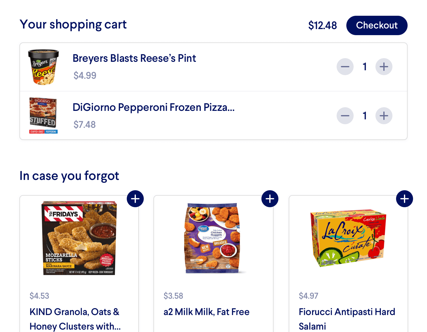 Example for Cart Cross-Selling